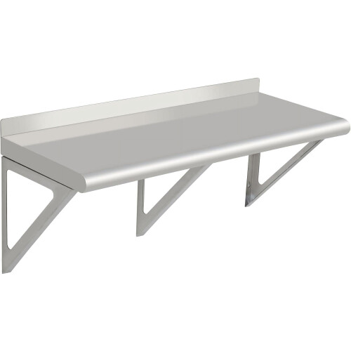 Prateleira de parede em aço inoxidável para uso comercial, 30 cm (12 polegadas)