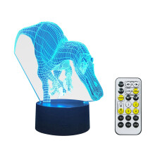 Luminária Noturna Dinossauro Jacenvly com Bateria USB, 7 Cores