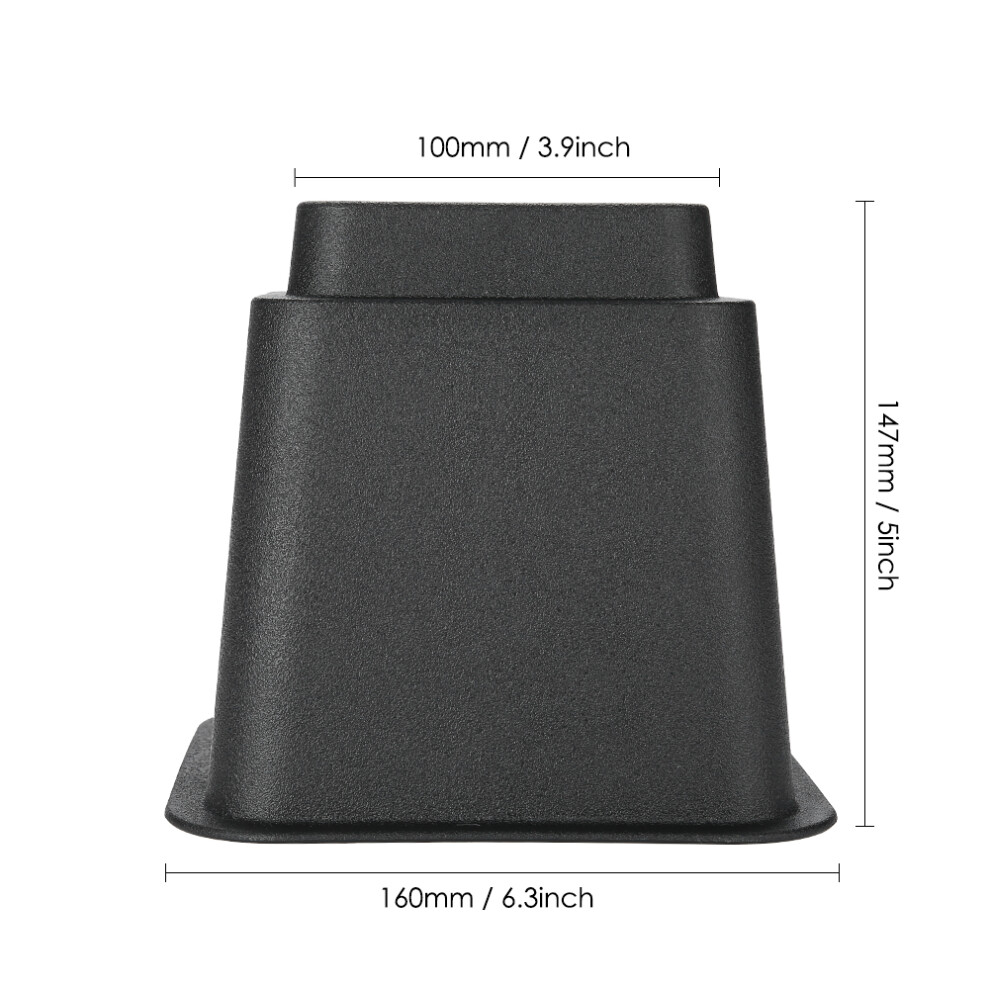 Stable 5 Inch Furniture Risers 4 Pack