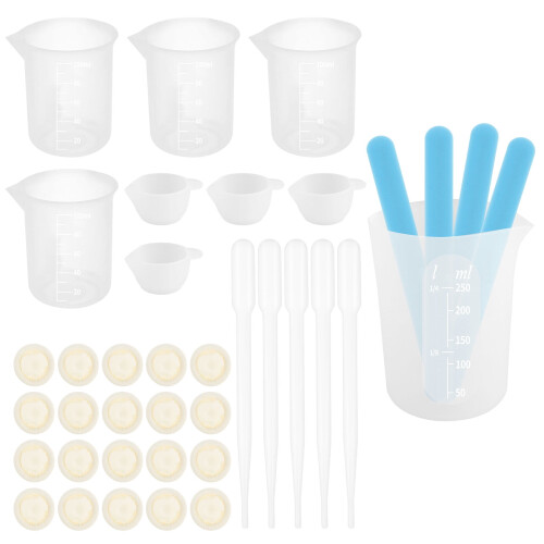 Misurini in silicone con agitatore (2 pezzi)