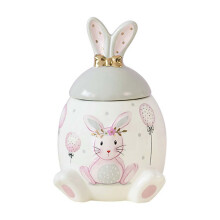 Bocaux de rangement en forme de lapin de Pâques pour enfants, grands et petits,