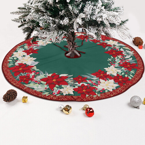 Jupe de sapin de Noël imprimée 80 cm