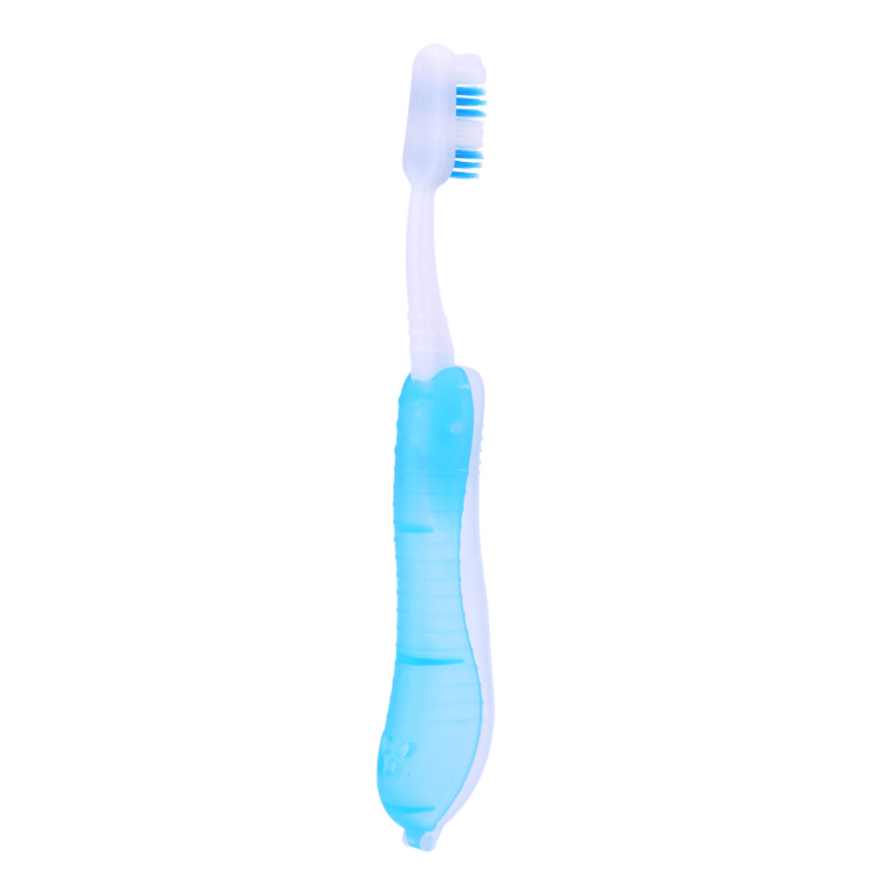 Compact Foldable Toothbrush Light Blue