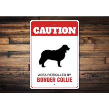 Aluminum Border Collie sign 8x12 inch