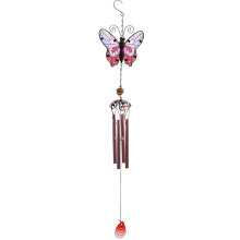 Carillon éolien Xubond violet en bois massif et métal