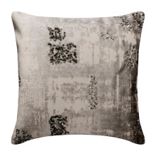 Zilveren decoratieve kussenhoes van fluweel met pailletten, 20x20 inch