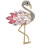 Καρφίτσα Flamingo με στρας για γυναίκες 1