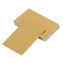Metal visitkort blanke graverede 50 stk. 5 farver