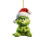 Grinchen julgransprydnad platt hänge 8 cm 1
