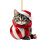 Julevedhæng ballonkat akryl ornament 1