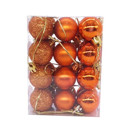 Weihnachtskugel-Ornamente Khaki, 24 Stück