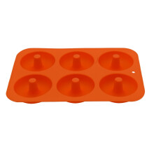 Silikon-Donut-Backform, antihaftbeschichtet, 6 Mulden