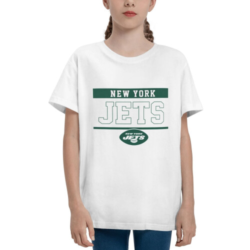 Παιδική κοντομάνικη μπλούζα NY Jets με το λογότυπο της ομάδας ποδοσφαίρου