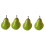 Ornamenti artificiali a forma di pera (4 pezzi) 3