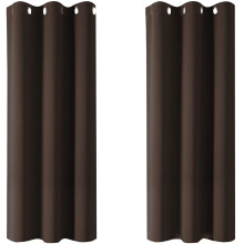 Giyblacko Thermovorhänge, babyblau, 2er-Pack