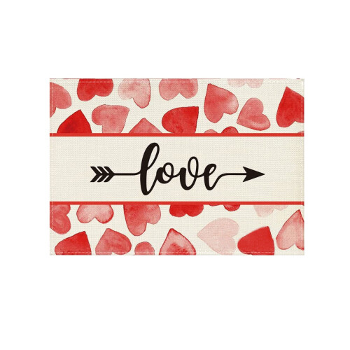 Μοτίβο Love για το Χαλί Γραφείου 12x18 ίντσες
