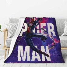 Spiderman fleece tæppe super blødt 40x30 cm