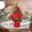 Mini-Weihnachtsbaum-Tischset, Rot, 1 Stück 1