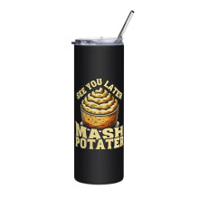 Kartoffelpüree-Fächer, schmaler Becher, schwarz