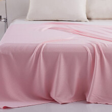 Pink bomulds kølende sengetæppe i dobbelt størrelse