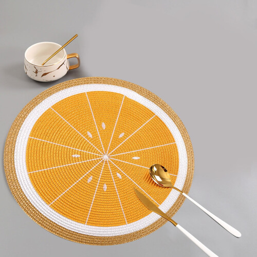 Xubond gewebte runde Platzsets, 6er-Set