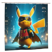 Pokémon-Duschvorhang aus Kunststoff, 183 x 183 cm