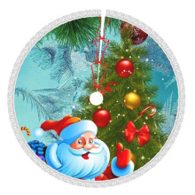 Christmas Tree Skirt 48 Inch Rustic Holiday Decor
