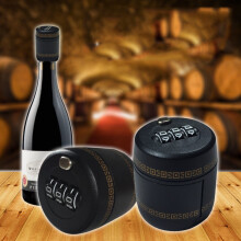 Cadenas pour bouteille de vin avec code à combinaison (2 pièces)