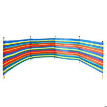 Strandwindscherm - MARBUENO - Opvouwbaar - Lichtgewicht plastic - Multicolor - 15x30x13.1 cm