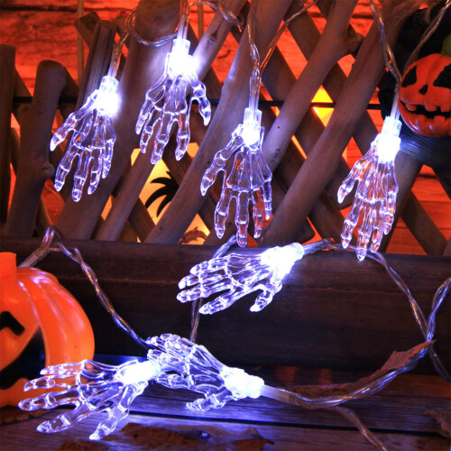Halloween LED-lyktor spökstämningsljus 1 set 2
