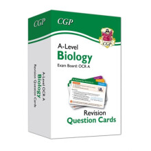 ALevel Biology OCR A Revision Question Cards by CGP Books Hardcover Bo