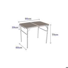 Klappbarer Tisch - MARBUENO - 90 x 70 x 60 cm - Aluminium - Leicht - Für den Außenbereich