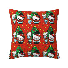 Hello Kitty kerst pluche kussenhoes vierkant 18" x 18"