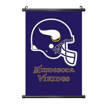 Quadro da appendere in PVC nero con asse della squadra di football dei Vikings