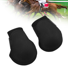 Black Horse Hind Leg Boots PU XL