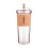 Silikon-Saftbecher Khaki 700 ml mit Strohhalm 1