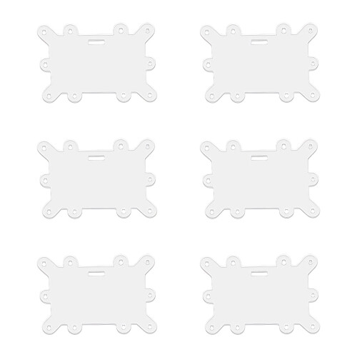 Waterproof Clear Acrylic Identity Card Holders Clips for-B