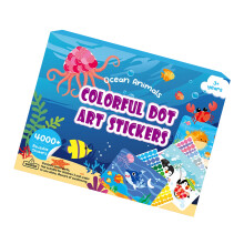 Reusable Children Cartoon Dot Art Sticker Art Project Set-O