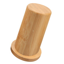 Dispensador de cócteles, soporte para palillos de dientes, cubo de escritorio de bambú