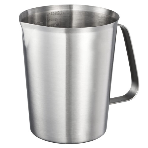 Messbecher aus Edelstahl 304 mit Griff, 1500 ml