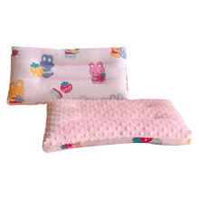 Toddler Pillow Double-Sided Cotton and Minky Dot 1 Pack