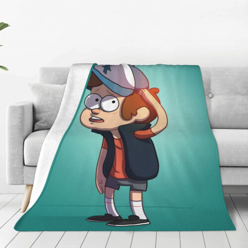 Κουβέρτα anime Gravity Falls από μαλακή φανέλα 18 εκ. x 15 εκ.