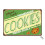 Placa de ferro vintage para biscoitos, ideal para cozinha doméstica, 20x30 cm (8x12 polegadas). 1