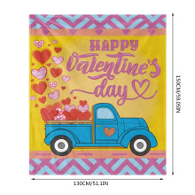 Valentinsdag flannel tæppe