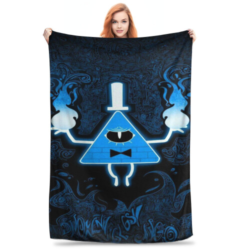 Bill Cipher flanneltæppe 200 x 150 cm