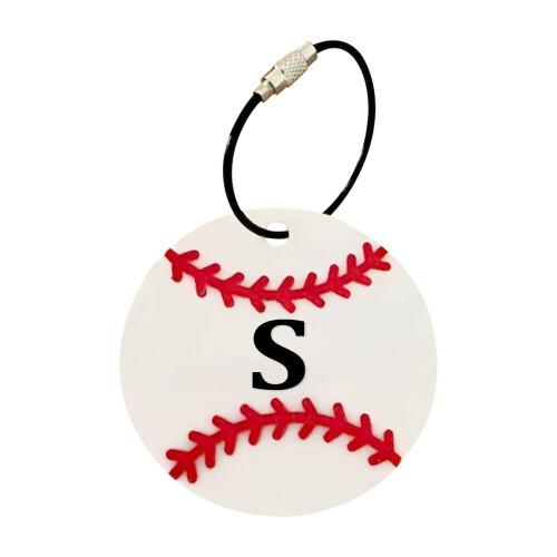 Baseball-Anhänger mit A-Z-Buchstaben