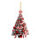 Kerstboomhanger van acryl, rood-wit, 3,14 inch 1