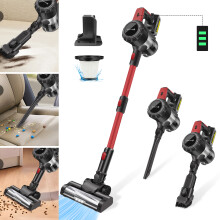 Cordless Vacuum Cleaner, 15KPa Powerful Vacuum Cleaner, Lightweight Cordless Vacuums with 45Mins Runtime for Hardwood Floor, Carpet, Pet Hair