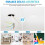 Plaque de recouvrement murale LED blanche PP4 pièces 3