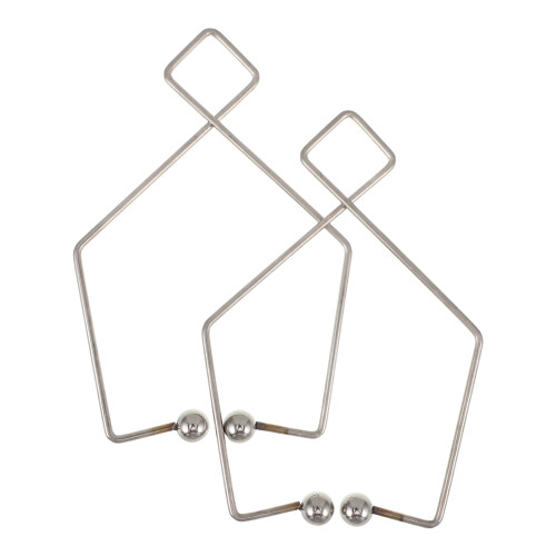 2Pcs Durable Silver Ear Clip Stress Reduction Massage Tool